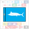 Fish Capture Flags - Spearfish Capture Flag - SunDot Fish Flags