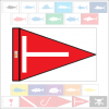 Fish Capture Flags - Tag & Release Capture Flag - SunDot Fish Flags