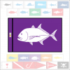 Fish Capture Flags - Trevally (Ulua) Capture Flag - SunDot Fish Flags