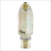 Koya Bullet Lure with a White Classic Iridescent Mother of Pearl Shell Wrap – Extra Small