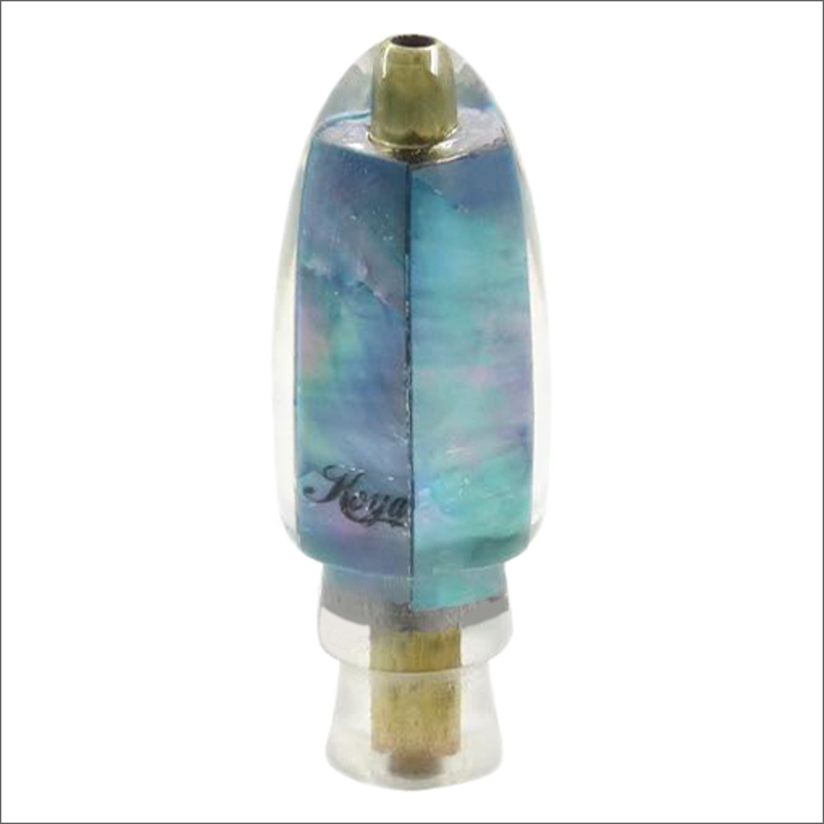 Koya Bullet Lure with a Turquoise Iridescent Mother of Pearl Shell Wrap – Extra Small
