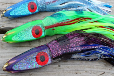 15 New Soft Trolling Big Game Lure Appât jupe 7" ROUGE/BLANC lures 